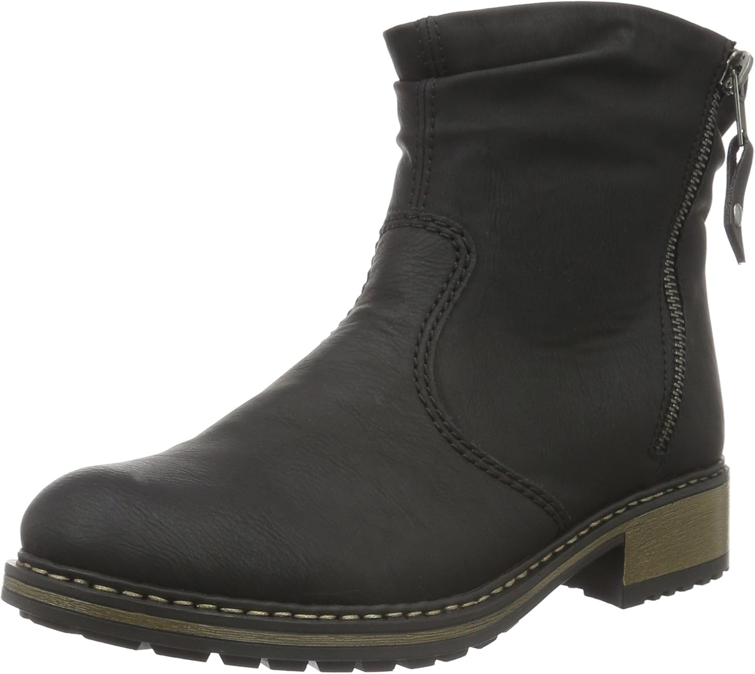 Rieker Women's Ankle Boots, Black Schwarz 01, 8.5