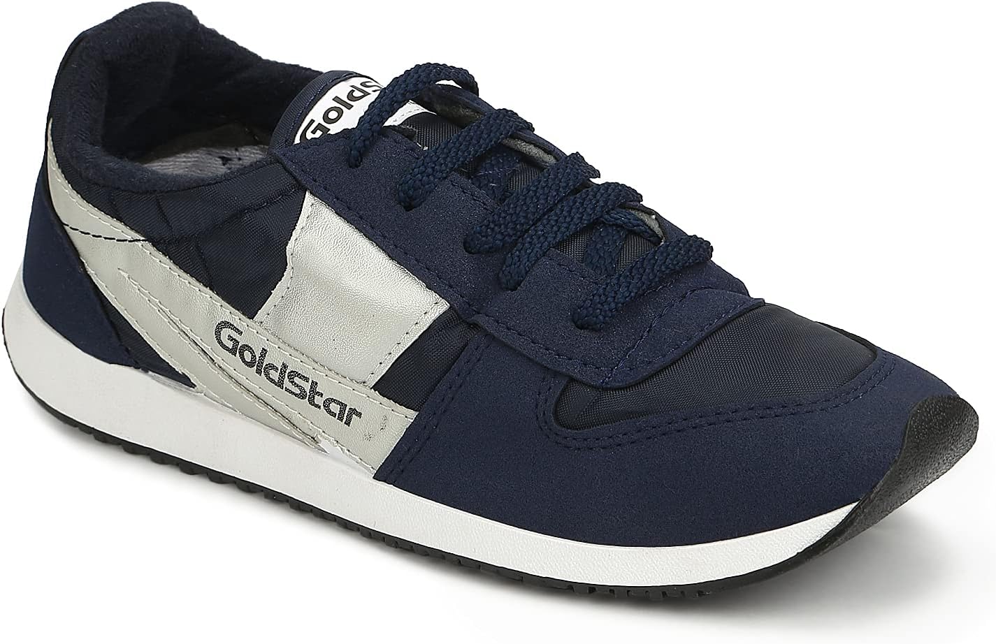 GOLDSTAR 032 Navy Latest Stylish Casual Sneakers,Lace up Lightweight Shoes for Running, Walking, Gym,Trekking, Hiking and Party Running Shoes for Men(6)