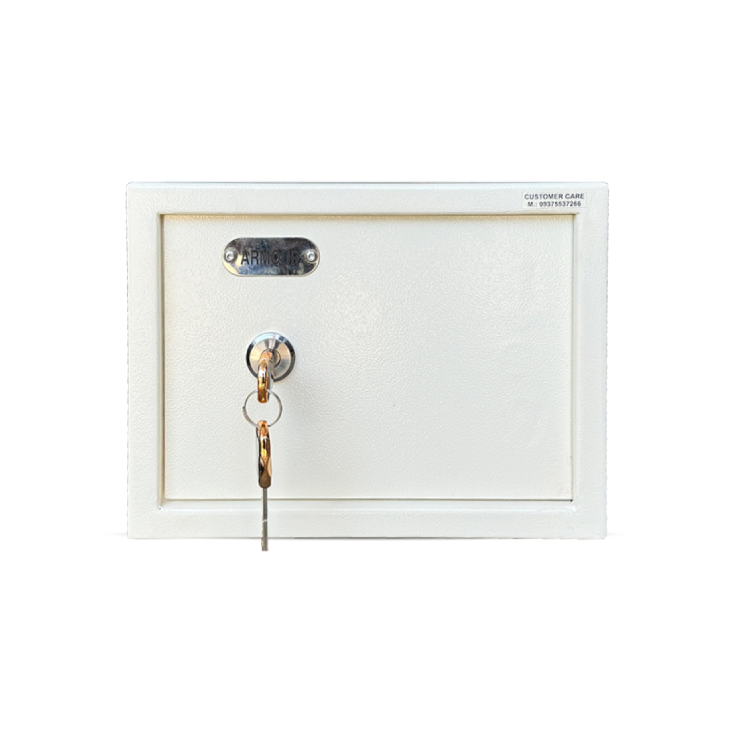 ARMOUR 11 Litre 9 Kg Mechanical Key Safe Locker - Mild Steel Security Lock Box For Home Office Hotel Shop - Ultra Manual Key Locking System - Metal Deposite Safety Solution (9 x 12 x 9 IN, Ivory)-image-28