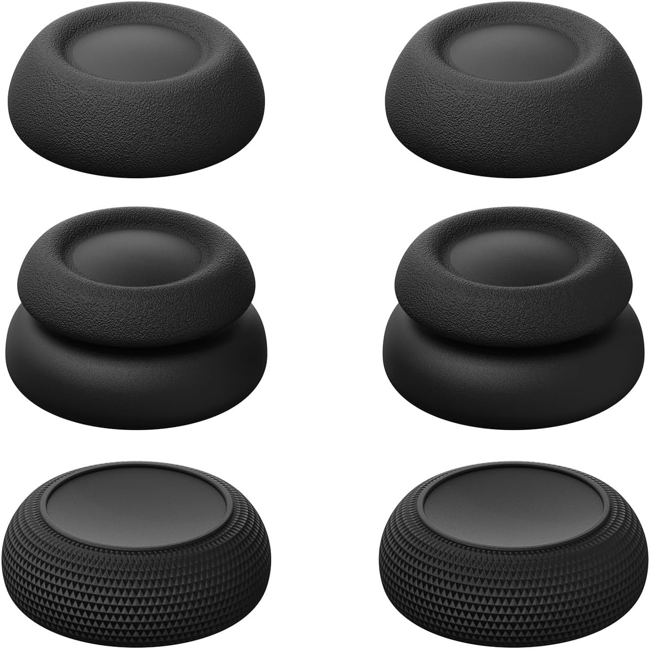 PS Portal Joysty Covers, 3 Types, Fully Customized, Designed to Improve Maneuverability, Anti-Slip, Original Stick Protection, Anti-Breakage "Black" and "Three Pairs"