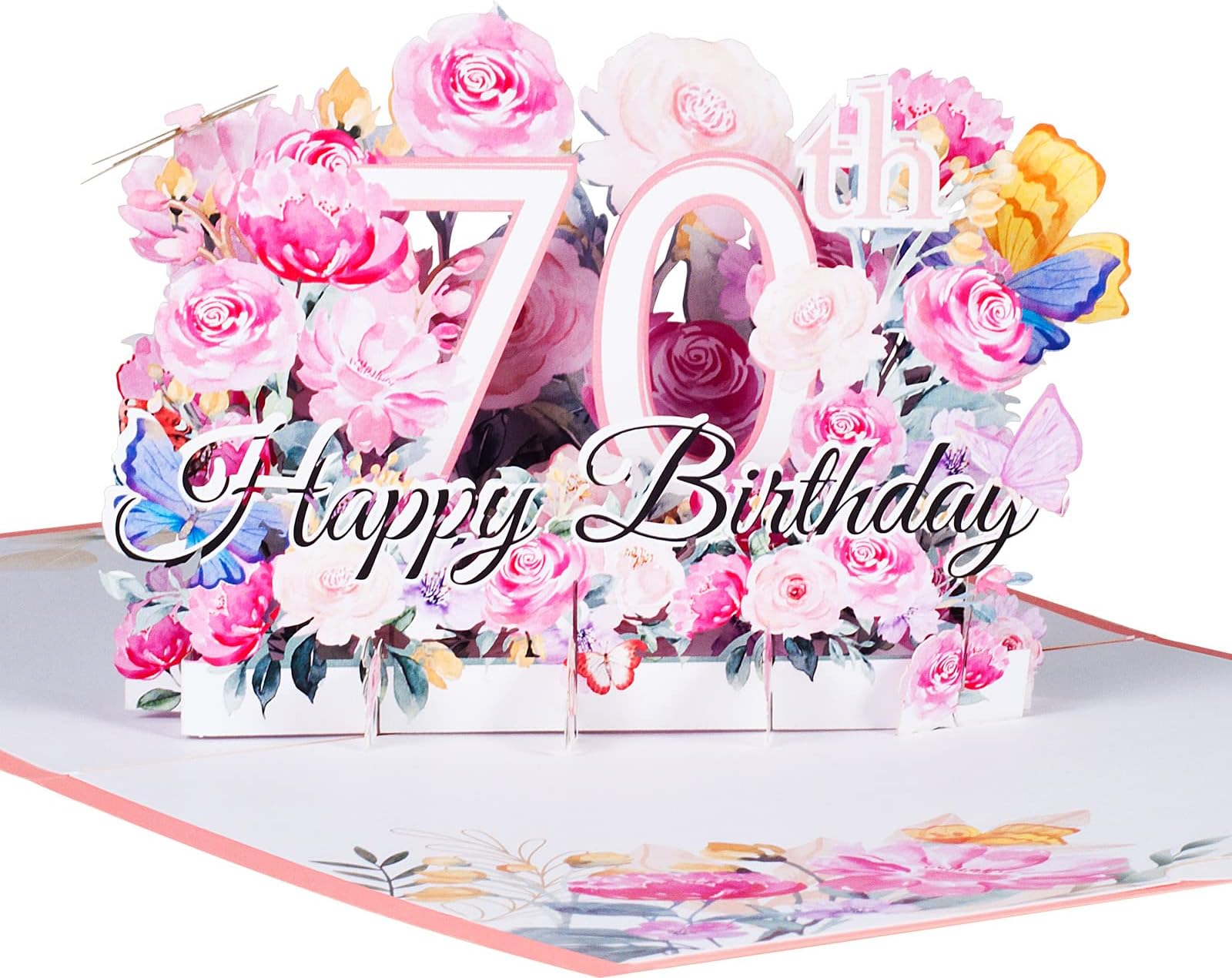 Carte Anniversaire, Pop-up 3D Carte Anniversaire 70 Ans, Carte avec