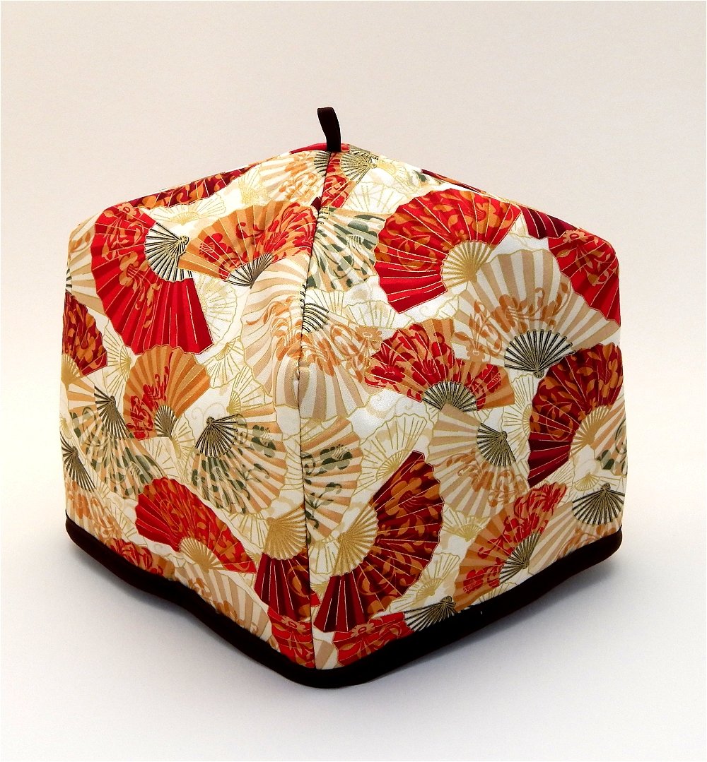 Red Fans and Bamboo Tea Cozy