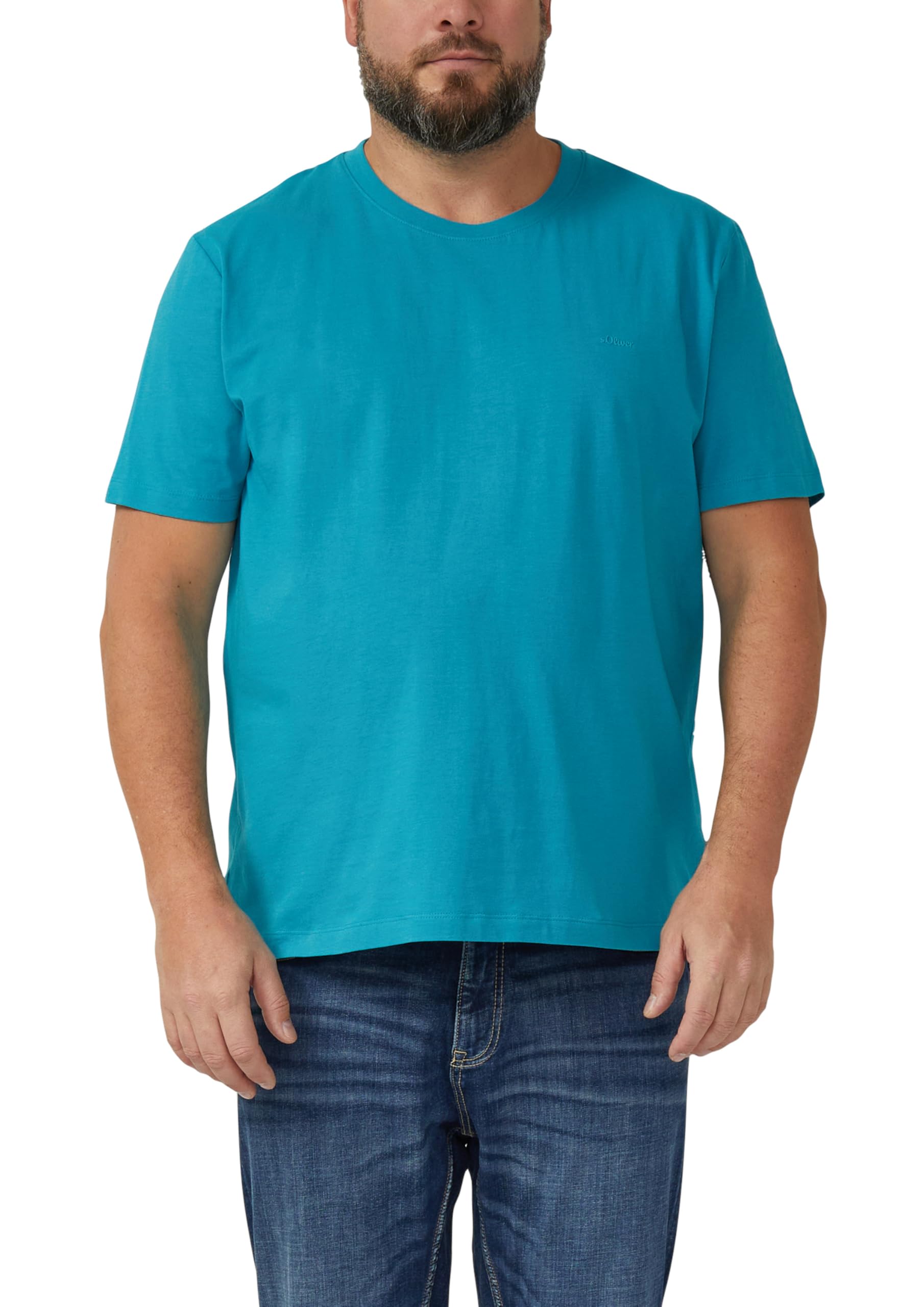 s.Oliver Baumwoll-T-Shirt mit Logo-Print