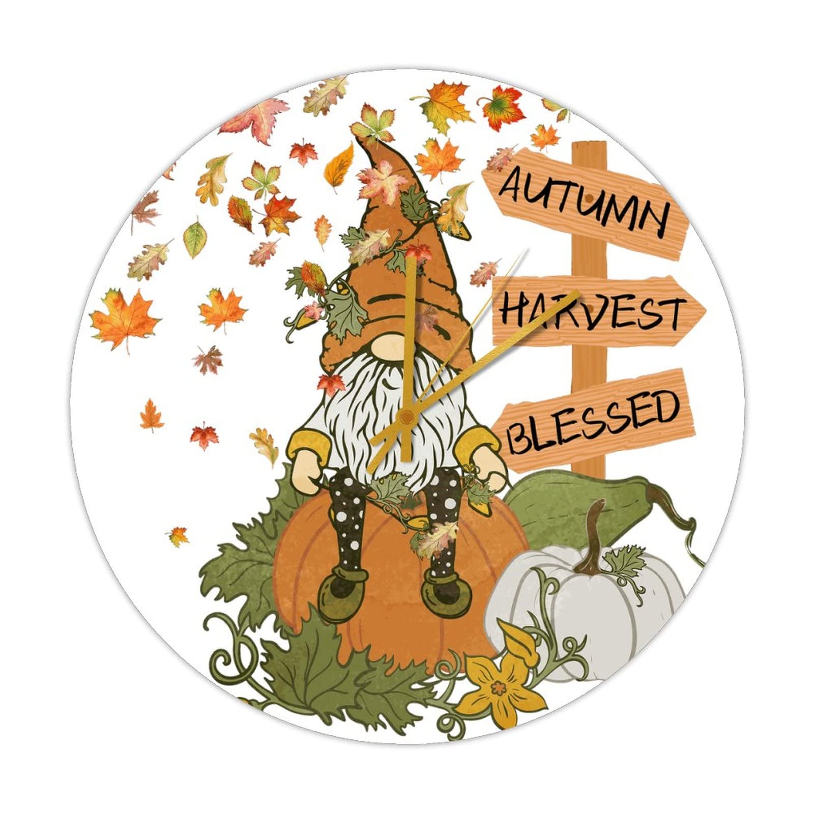 Horloge murale silencieuse en bois pour en finir avec le tic-tac et embellir votre salon en automne