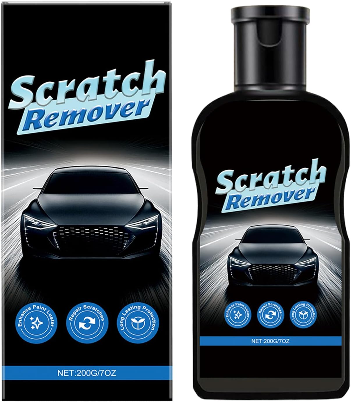 Car Scratch Remover | Multifunctional High-Gloss Paste - Long-Lasting Polishing Compound - for Detailing Daily Maintenance Motorcycle Care Boat RV Exterior Vehicle Automotive
