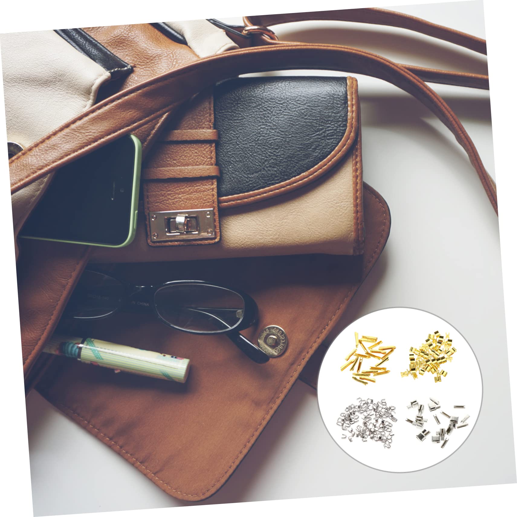 NUOBESTY 3juegos Kit De Reemplazo De Cremalleras Accesorios Para Reparación De Ropa y Bolsas Incluye Paradas De Cremallera y Pinas De Inserción Para Mochilas Abrigos y Equipaje