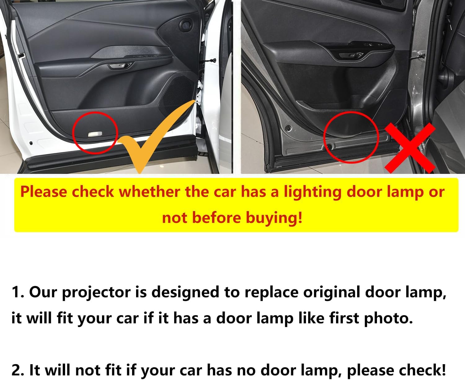 Car Led Logo Projector Puddle Light Compatible with Corolla/Camry/Highlander/Tundra/4 Runner/Sienna/Prius/Venza/Sequoia/Crown, 2-Pack Non Fading 4K-HD Ghost Shadow Welcome Door Lamp