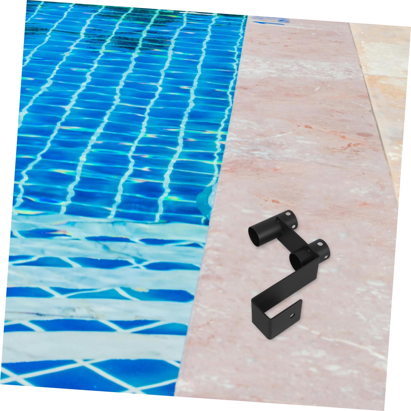 2pièces Crochets De Clôture De Piscine Supports De Poteaux Robustes pour Outils De Nettoyage Écumoires Brosses Filets Tuyau Aspirateur Organisation Et Rangement sans Encombrement