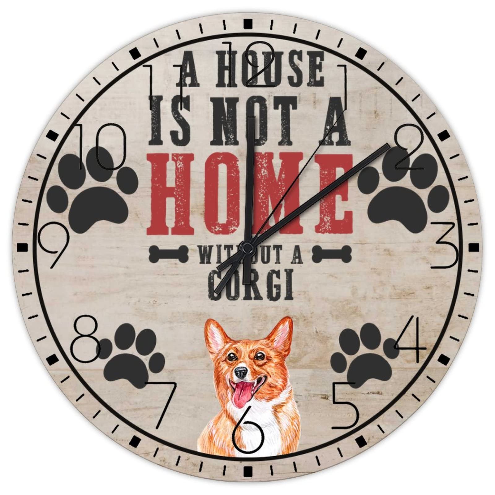 Horloge murale personnalisée en bois à offrir en cadeau de pendaison de crémaillère