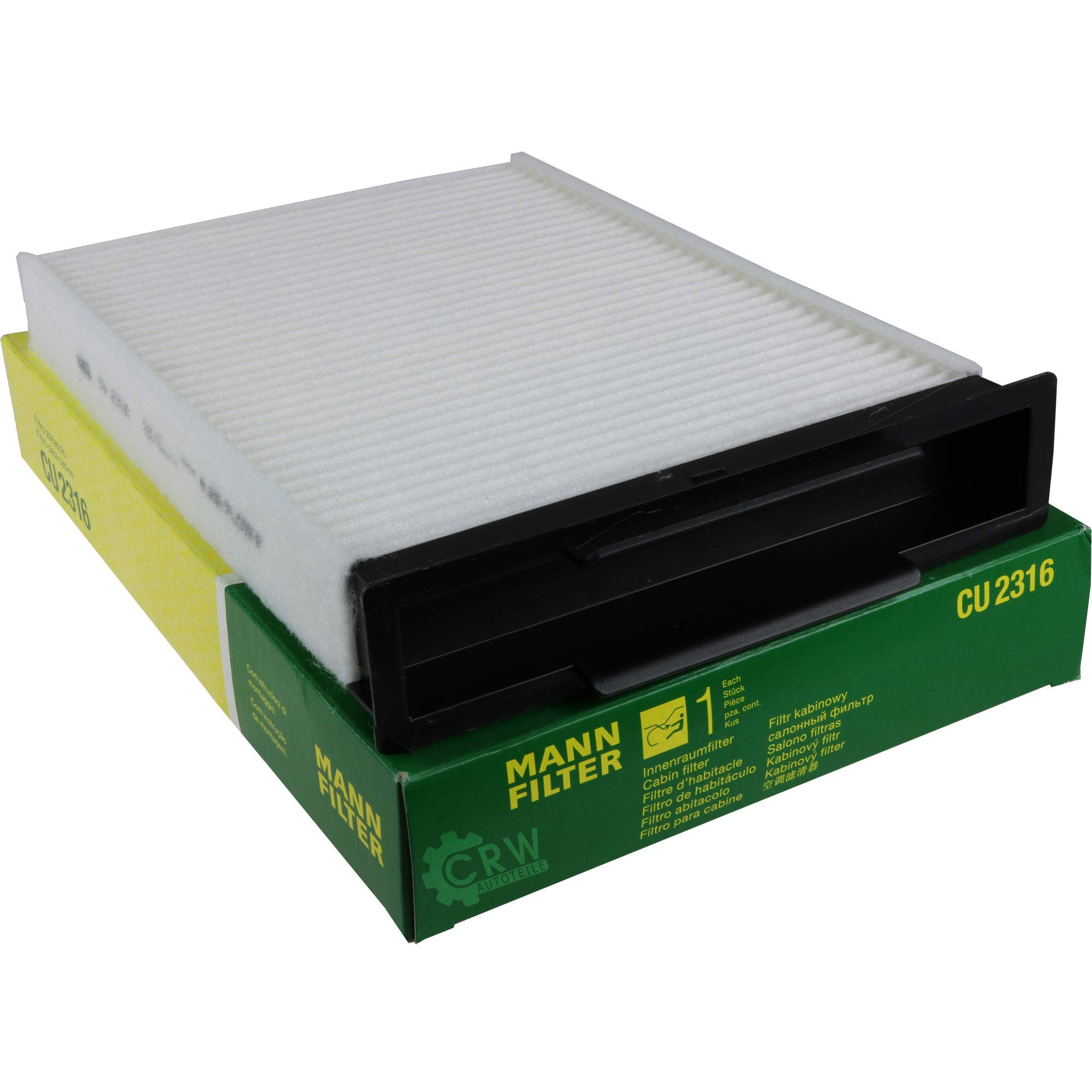 Paquete de inspección Kit de mantenimiento de filtros con filtro de aceite W 79, filtro de aire C 2538, filtro de combustible P 733/1 x, filtro de habitáculo CU 2316, tornillo de cierre