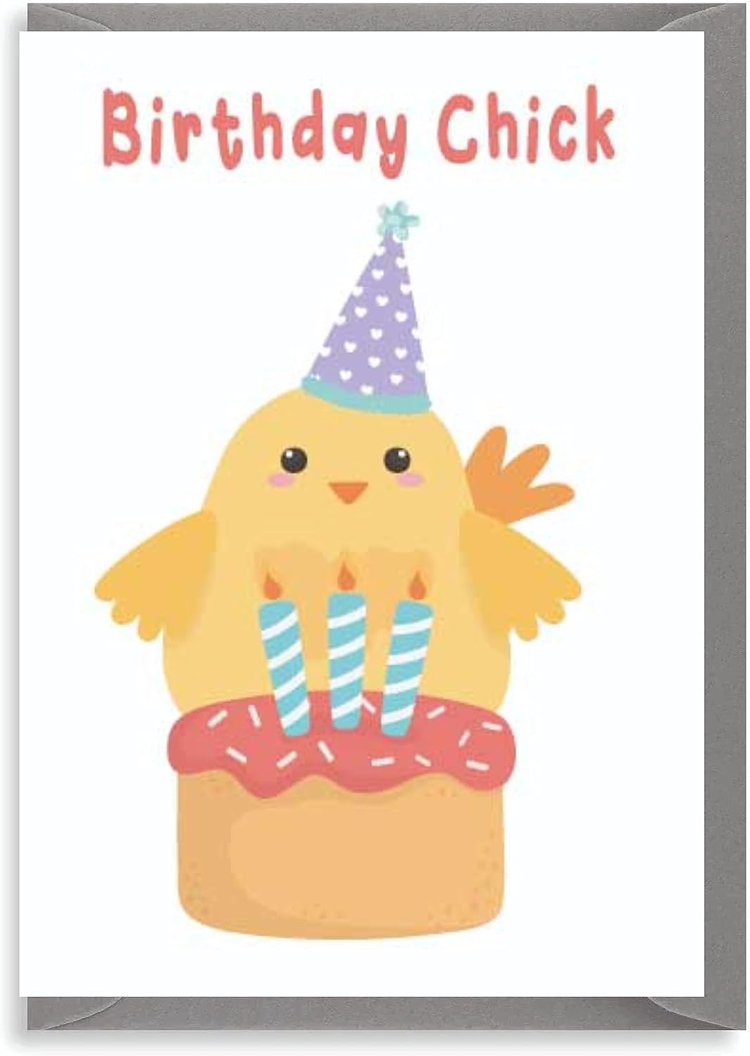 Wanky Candles Chicken Birthday CardBirthday Chick Funny Birthday Card For Her For Him PET08