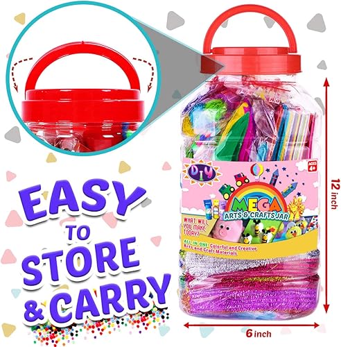 Miniatura 2 de FunzBo suministros de arte y manualidades para niños  Kit de suministros de arte para manualidades para niños de 4 5 6 7 8 9  todo en uno DIY Juego