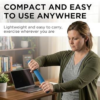 THERABAND FlexBar, Flex Bar, Physical Therapy, Tennis Elbow, Blue