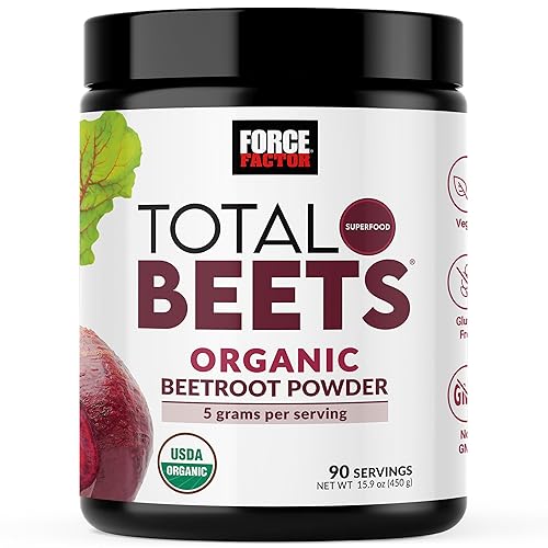 Force Factor Total Beets Organic Beetroot Powder Superfood to Boost