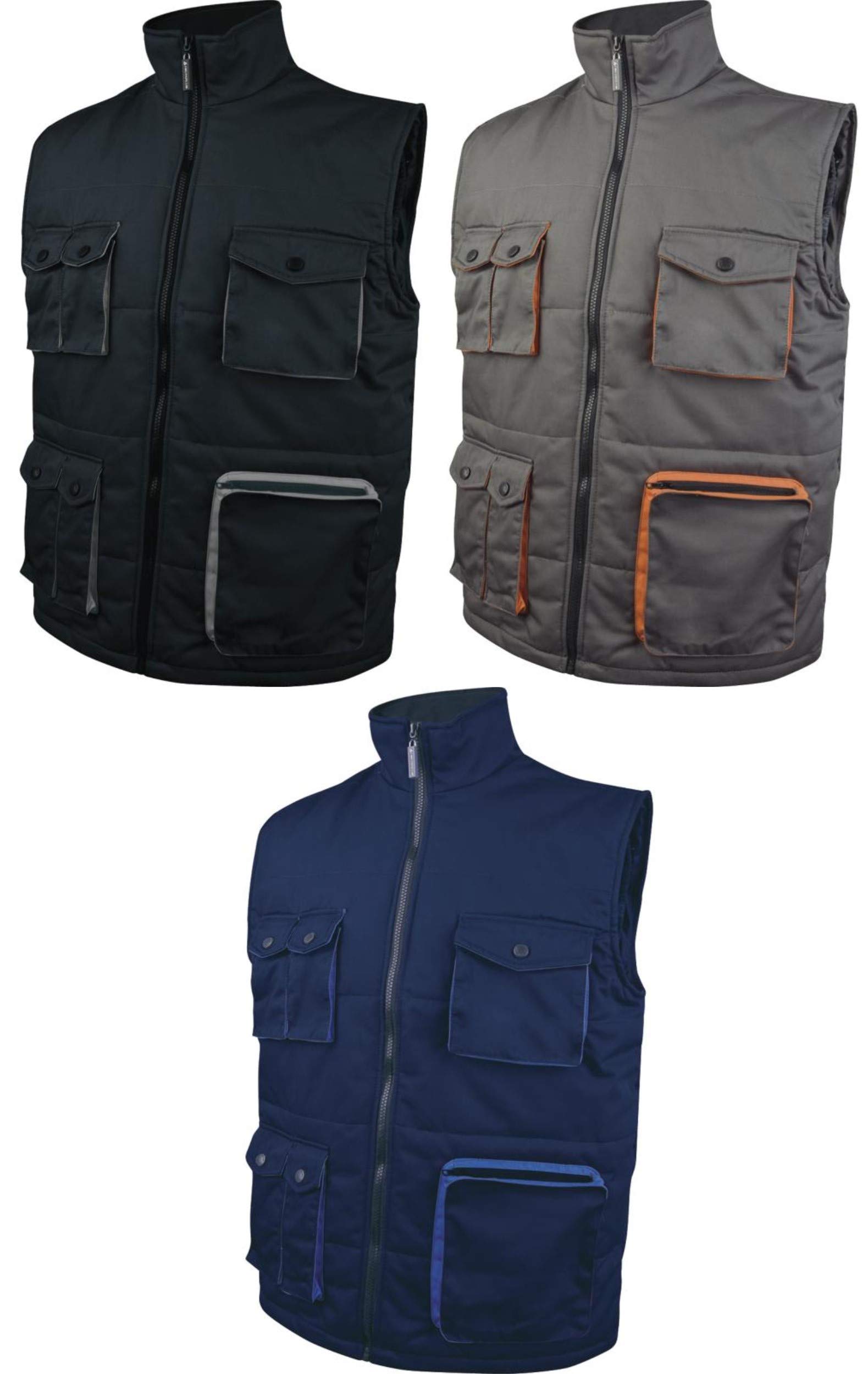 Delta Plus – gilet en Polyester et Coton Mach 2 Bleu Marine ROI
