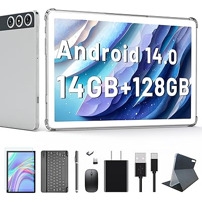 タブレット2025新登場Android14タブレット10インチWiFiモデル14GB+128GB+1TB拡張 4G LTE通話+5G/2.4G WiFi 8コア …