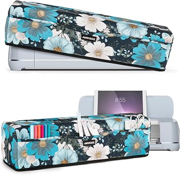 Amoigee Dust Cover for Cricut Explore Air 2, Cricut Maker, Cricut Explore 3, Cricut Maker, Cricut Maker, Manufacturer Cover with Pockets for Cricut Accessories and Supplies