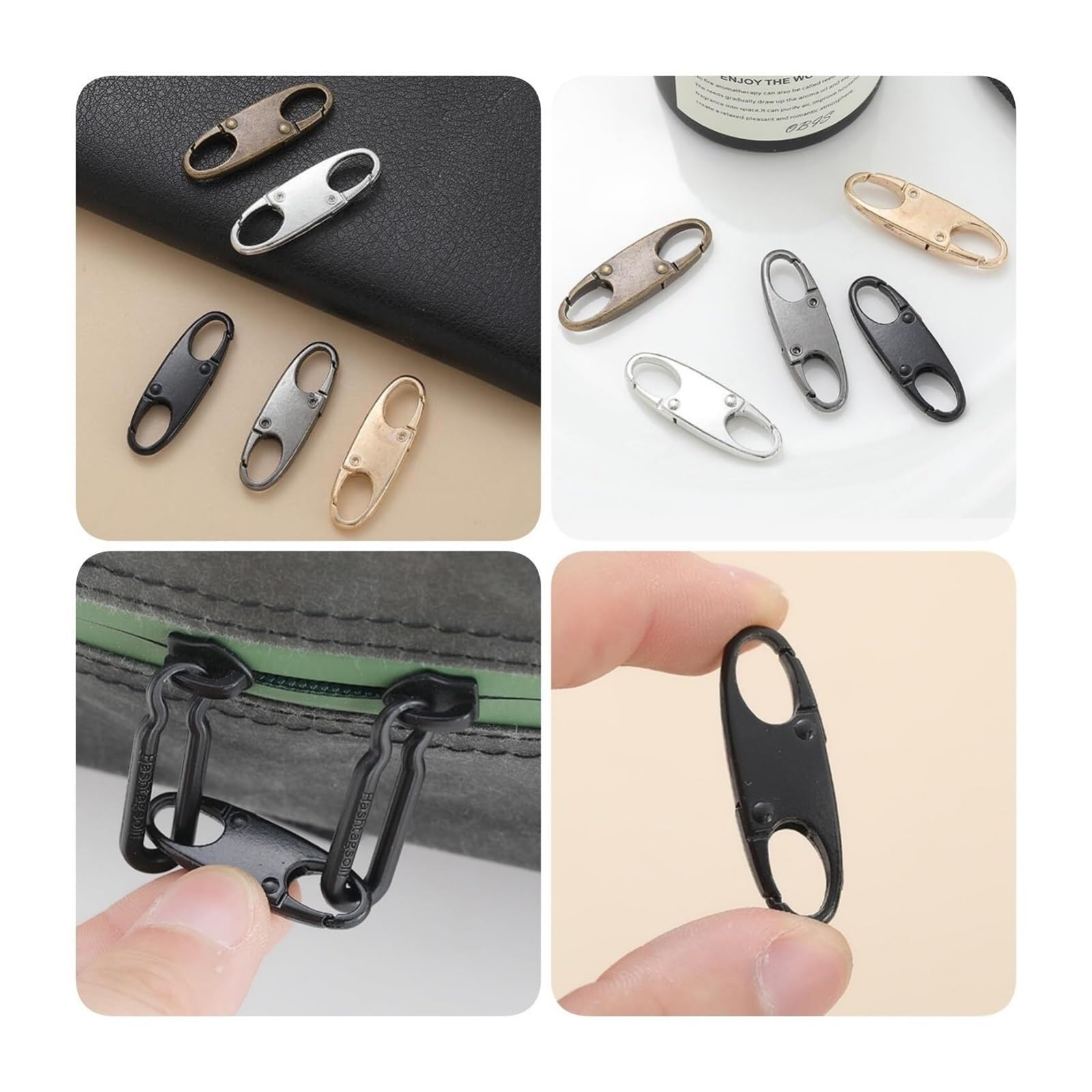 10 Lucchetti di Sicurezza Antifurto for Valigie e Zaini, Doppio Lucchetto di Ricambio(Bronce)