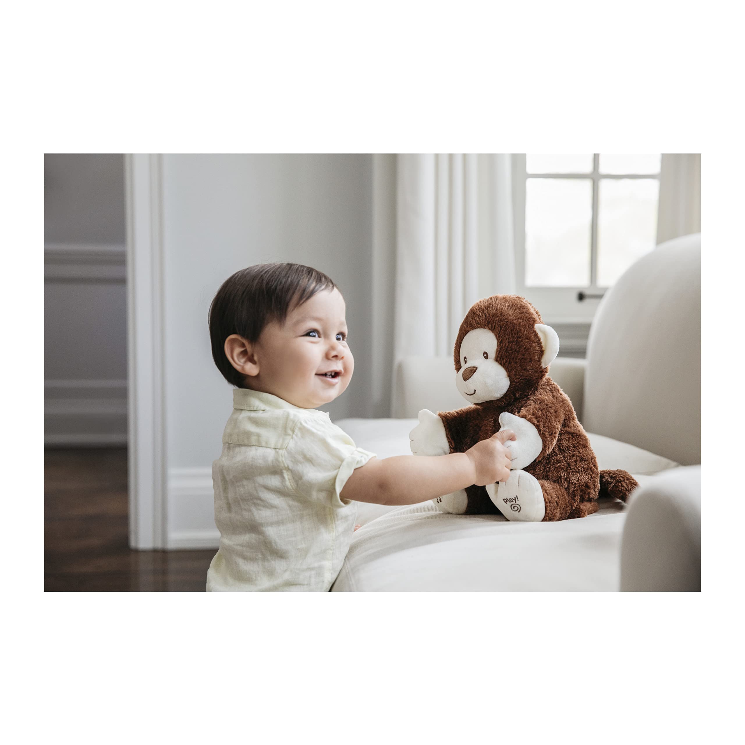 Baby GUND Animated Clappy Monkey Singing and Clapping Plush Stuffed