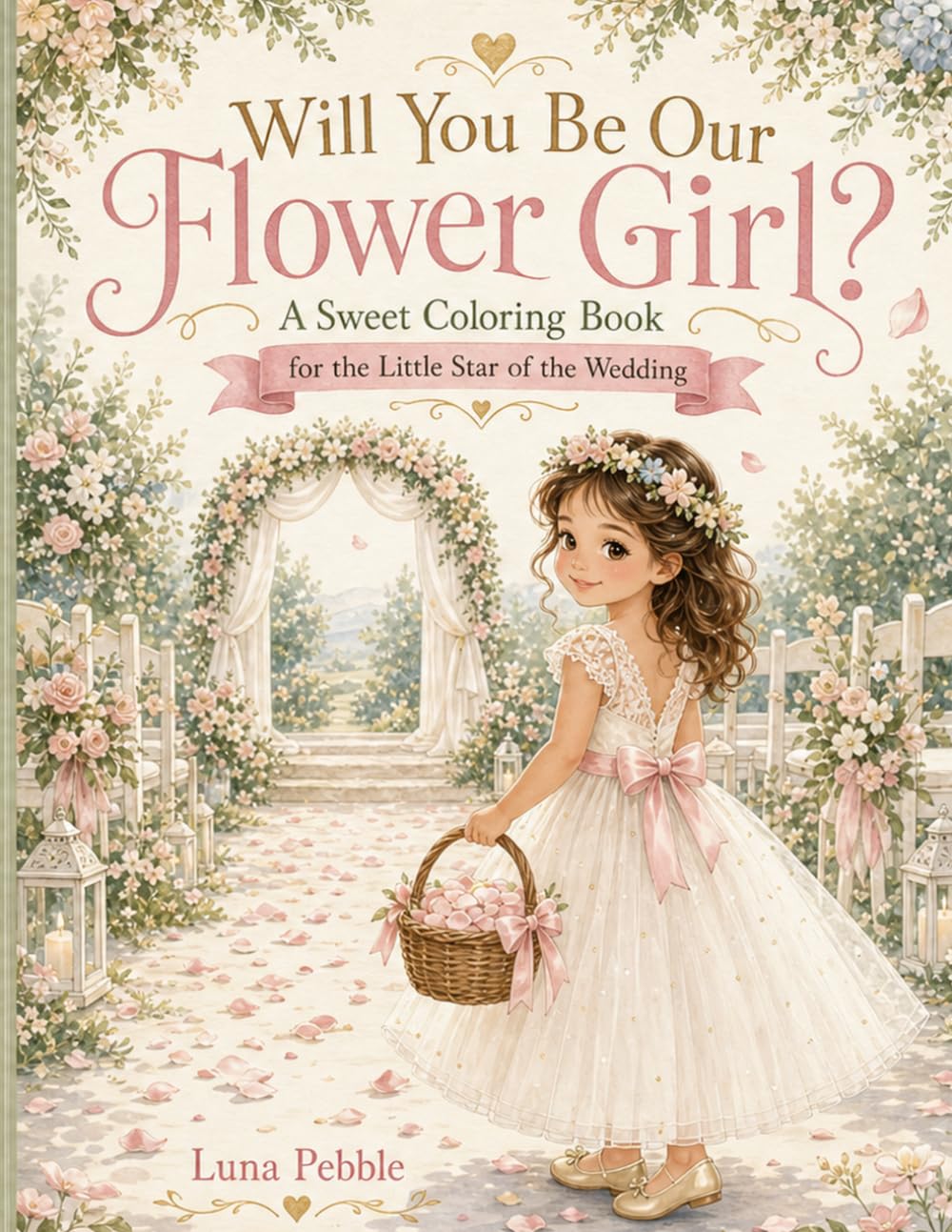 Will You Be Our Flower Girl?: A Sweet Coloring Book for the Little Star of the Wedding