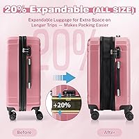Amazon.com | AnyZip Expandable Luggage, 28 Inch Large Hard Shell