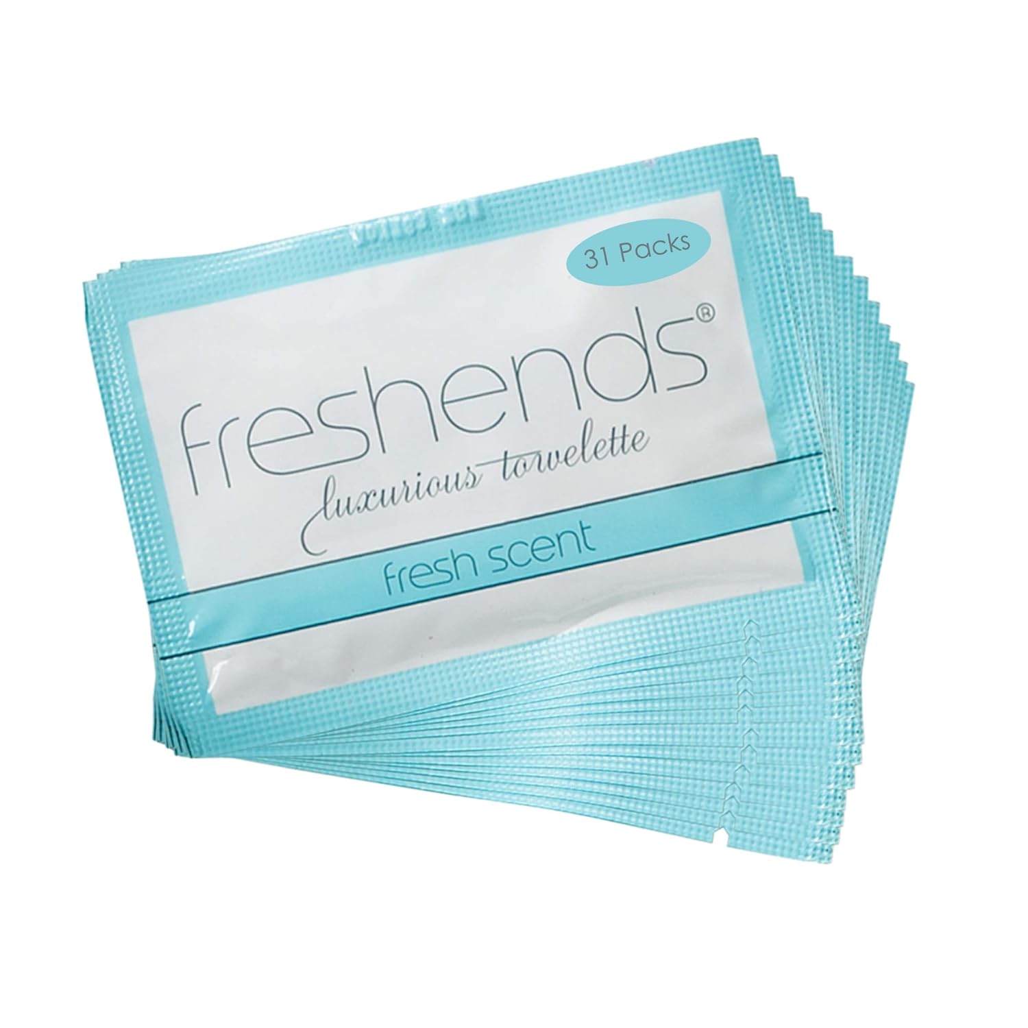 Freshends Luxurious Towelette Bundle — Flushable Wipes — Flushable Toilet Tissues, Personal Care Bathroom Wipes, Individually Packed Wet Wipes, Travel Wipes — Weekender 78 Pack, Blue