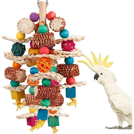 lovyoCoCo Parrot Toys, Perfect for Medium Bird Species