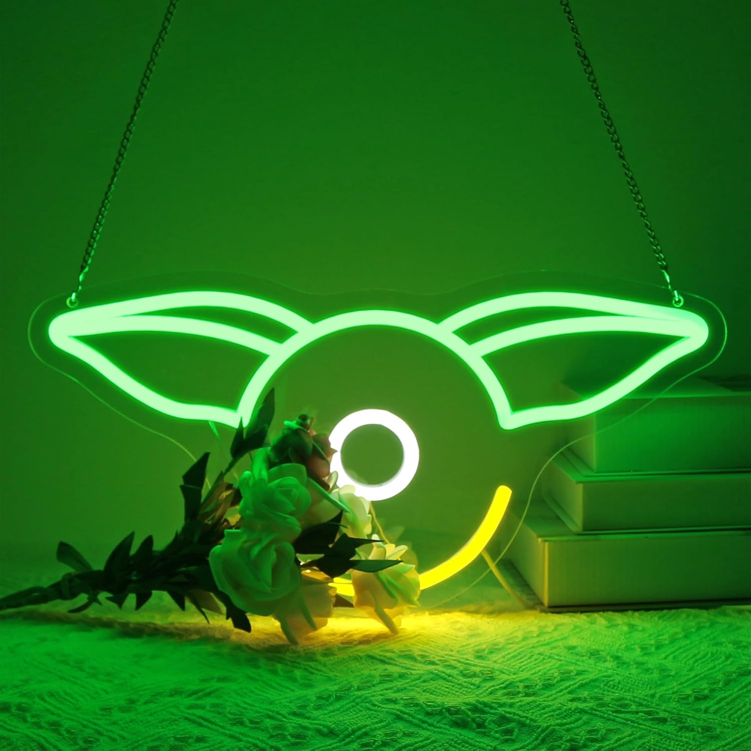 Neon Sign, Anime Neon Signs for Wall Decor LED Light up Signs Home Decor for Bedroom, Man Cave, Gaming Room, Party, Club, Pub, Bar Decoration Christmas Halloween Easter Gift USB Operated - Image 7