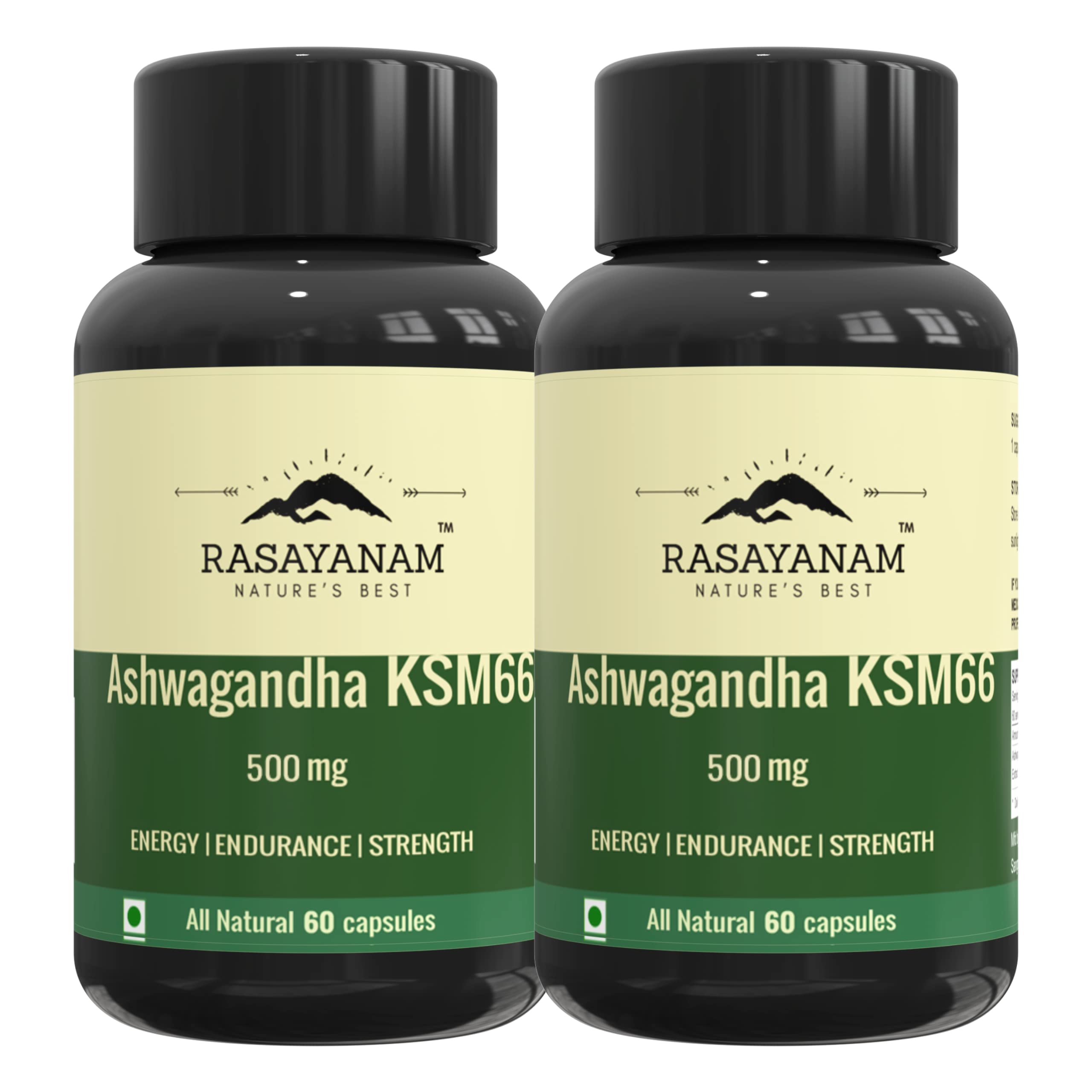 Rasayanam Ashwagandha Ksm-66 (500 Mg) Pack Of 2 Extra Strength Natural Formulation Support Strength & Energy Withania Somnifera Extract, capsule (B0983SGCFH) Amazon Price History, Amazon Price Tracker