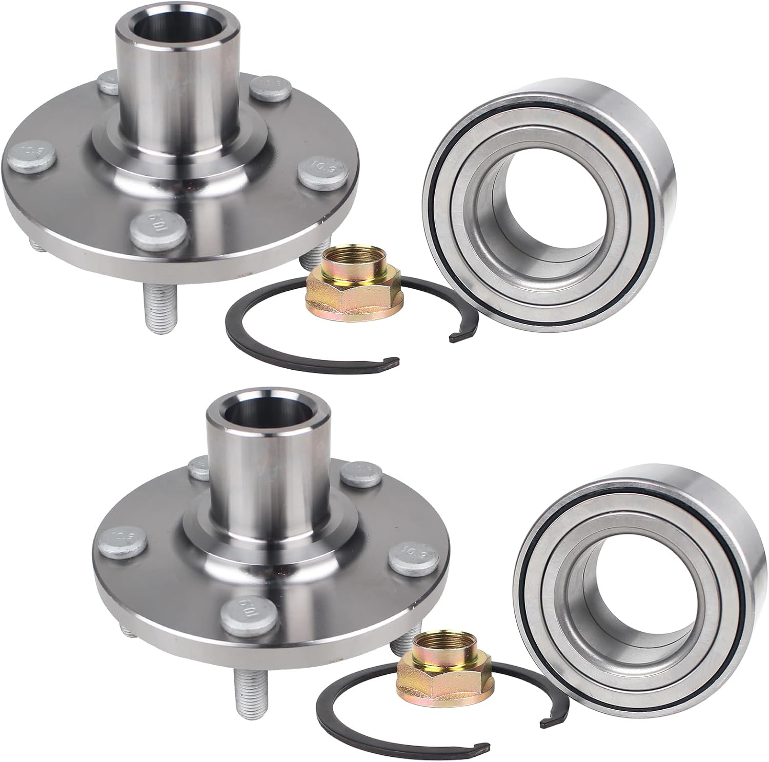 PAROD BR930568K 2PCS Front Wheel Hub Bearing Assembly Fit for 04-06 Lexus ES330, RX330, 07-13 ES350, 07-09 RX350, 2006-2008 RX400h, 2005-2013 Toyota Avalon, 04-17 Camry, 05-07 Highlander, 04-08 Solara