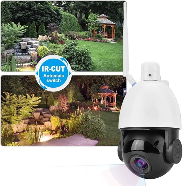 Telecamera di sicurezza Ptz Outdoor 30x Zoom Telecamera dome impermeabile Wifi Night Vision   Intelligent Motion Detection Alarm   Motion Tracking   Controllo AAP Supporto 128G Tf   Two Way Voieu