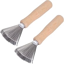 qingmeng Brush Cleaner, Pack of 2 Hair Brush Cleaner, Brush Cleaner, Hair Brush, Comb Cleaning Brush, Mini Hair Brush Remover for Removing Hair from Brushes, Combs, Bath Mats, Carpets