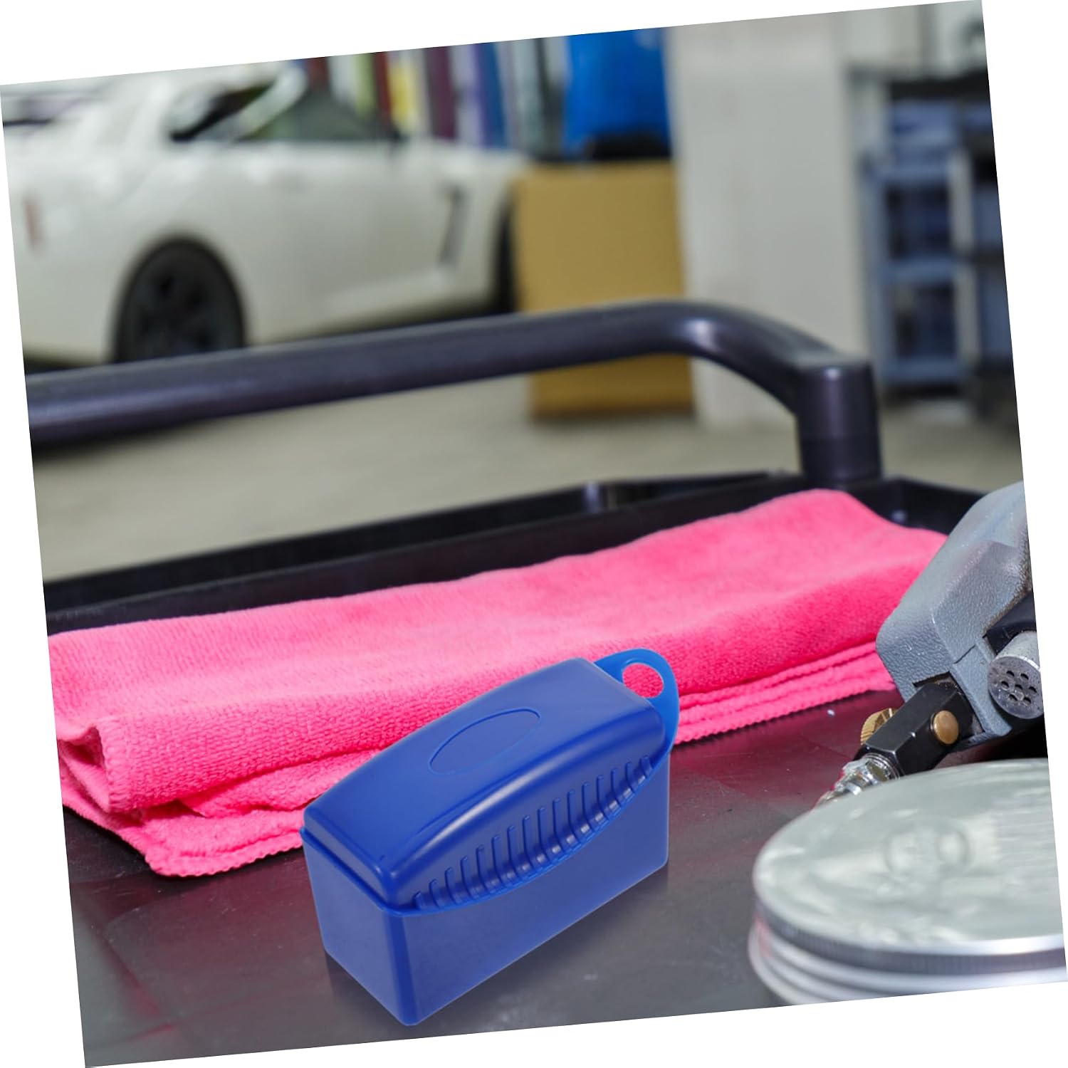 Car Wax Polishing Tool Curved Sponge Brush Tire Applicator Pad Car Cleaning Pads for Detailing