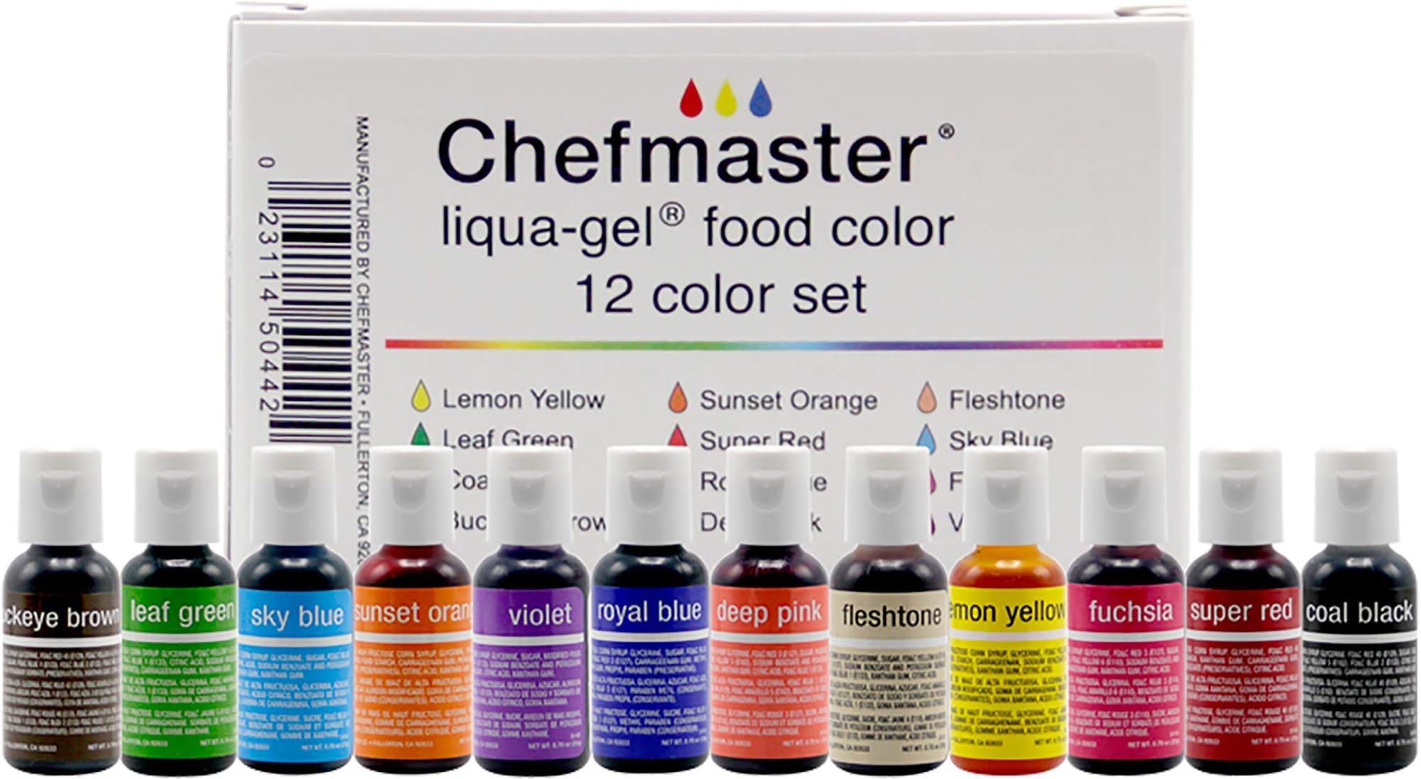 Amazon.com : Hobbyland Powder Food Color Kit, Professional Powder Food ...