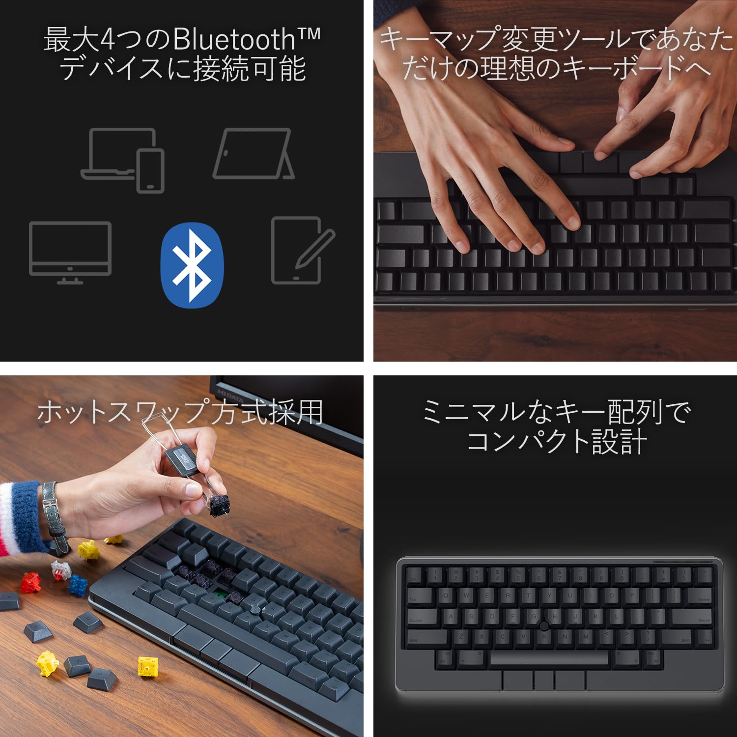 Amazon | PFU キーボード HHKB Studio 英語配列／墨 （ポインティング 