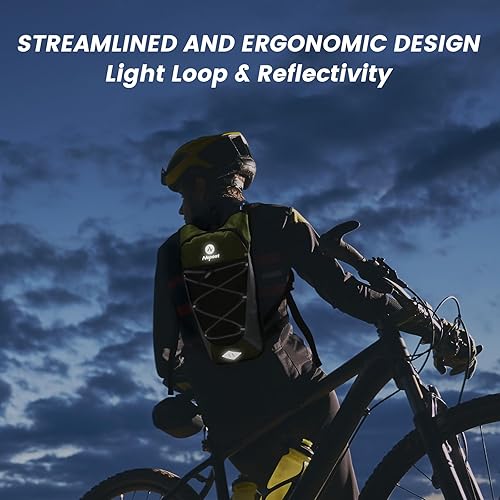 Miniatura 4 de Nepest Mochila de hidratación con bolsa de agua de 2 L para ciclismo, mochila de agua para senderismo, correr, mochila de hidratación ligera