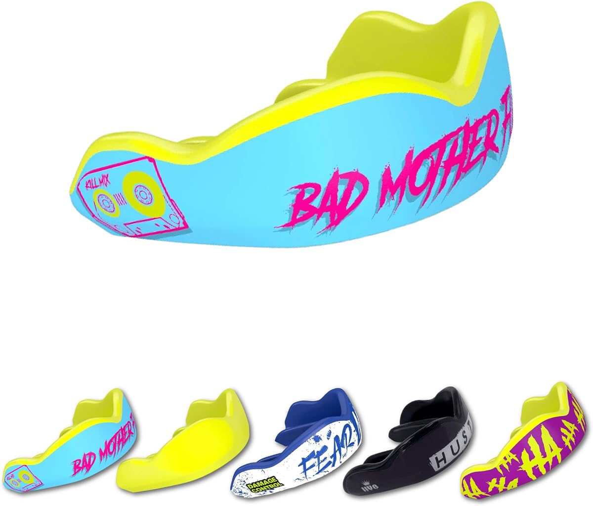 DAMAGE CONTROL High-Impact Sports Mouth Guard – BMF 2.0 | Adult – Boil & Bite Fit, Sports Mouthguard for Boxing, Football, Hockey, Lacrosse & Basketball, Protects Lips, Jaw & Teeth