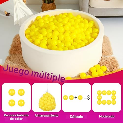 Miniatura 3 de Realhaha Larger Plastic Balls for Ball Pit, Play Pin Balls for Toddlers Kid Ball Pits & Accessories for Bounce House,2.76 inches,50 100 pcs