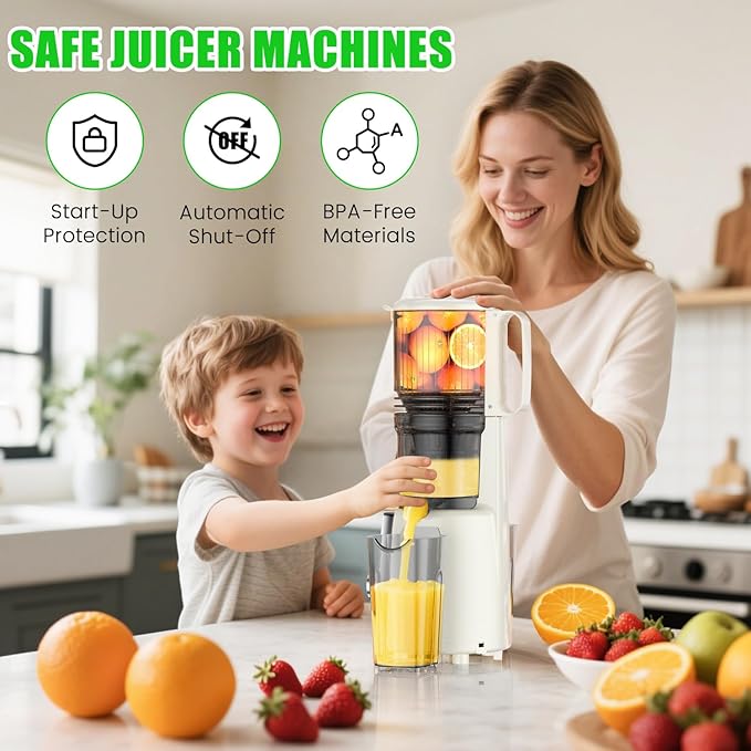 Extractor de Jugos Prensado Frío Boca Ancha 300W Fácil Limpi miniatura 2