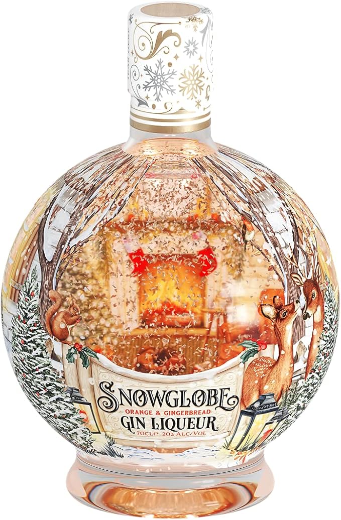 Snow Globe Gin, Orange & Gingerbread Gin Liqueur, 70cl, Illuminating