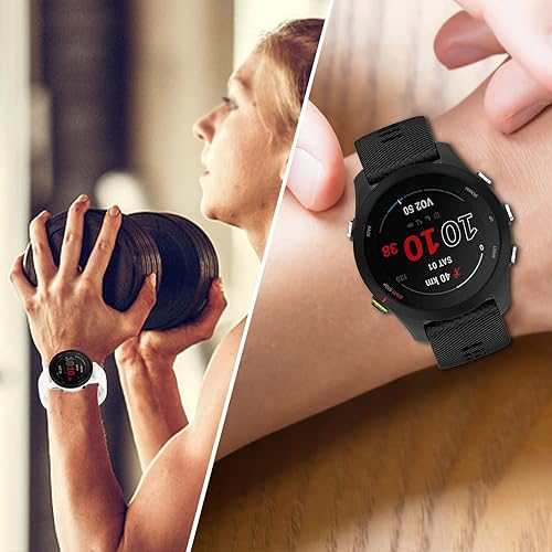 Miniatura 7 de Miimall Correa de silicona compatible con Garmin Forerunner 255