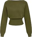 olive green sweater Top1商品