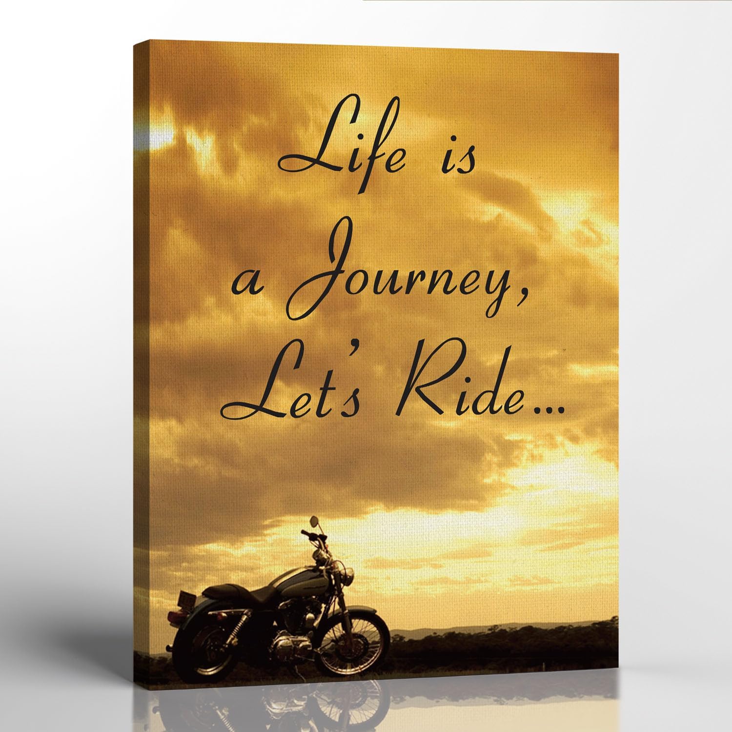 Amazon.com: Harley Davidson Motorcycles Picture on Stretched Canvas ...