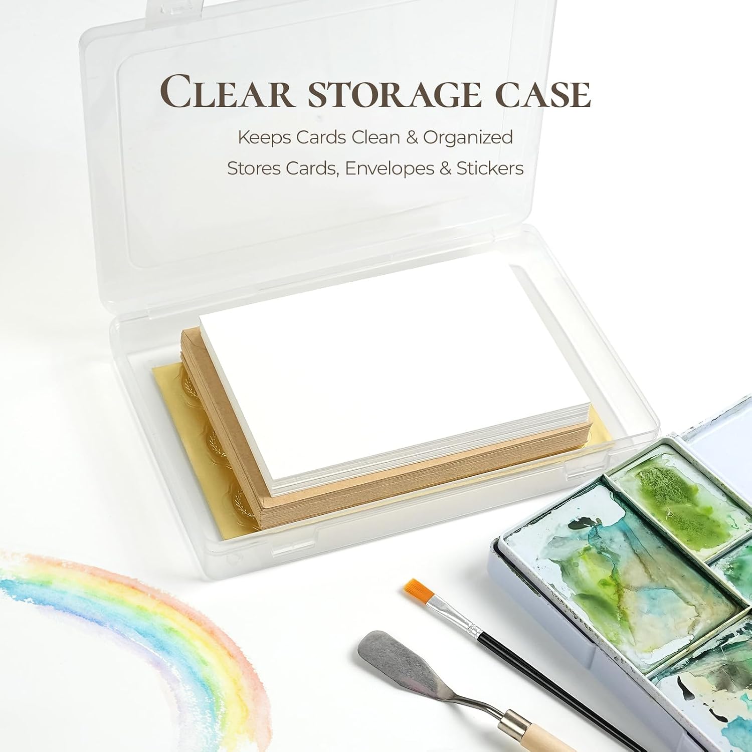 Vienrose Watercolor Cards with Envelopes 30 Pack 4x6 Blank Cards