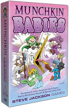 Munchkin Babies Card Game, Family Card Game, Adult, Kids, Family Game, Fantasy Adventure Card Game, Roleplaying Game, Ages 10+, 3-6 Players, Avg Play Time 120 Min, Steve Jackson Games | Fantasy Adventure, Roleplaying, Ages 10+, 3-6 Players, Avg Play Time 120 Min, Steve Jackson Games