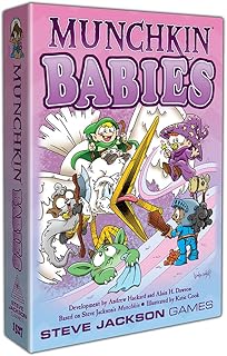 Munchkin Babies Card Game, Family Card Game, Adult, Kids, & Family Game, Fantasy Adventure Card Game, Roleplaying Game, Ages 10+, 3-6 Players, Avg Play Time 120 Min, Steve Jackson Games