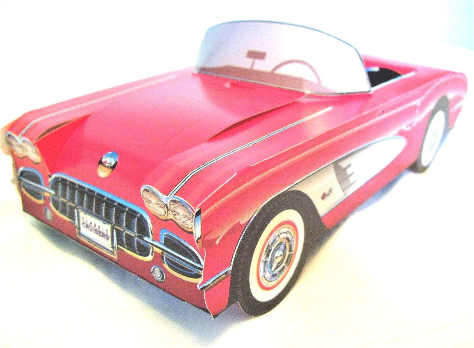 2 Each ~ 18 Assorted Cardboard Classic Cars Party Planner Food Tray Box