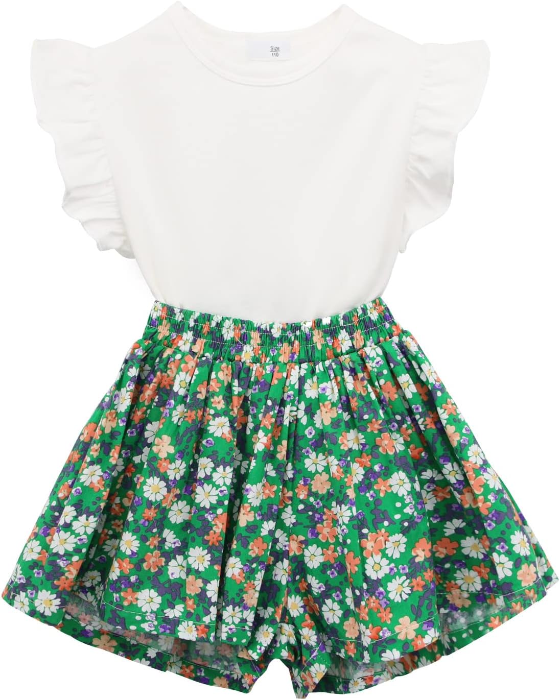 Amazon | [Enfants Chéris] 子供服 女の子 半袖 tシャツ キュロット 