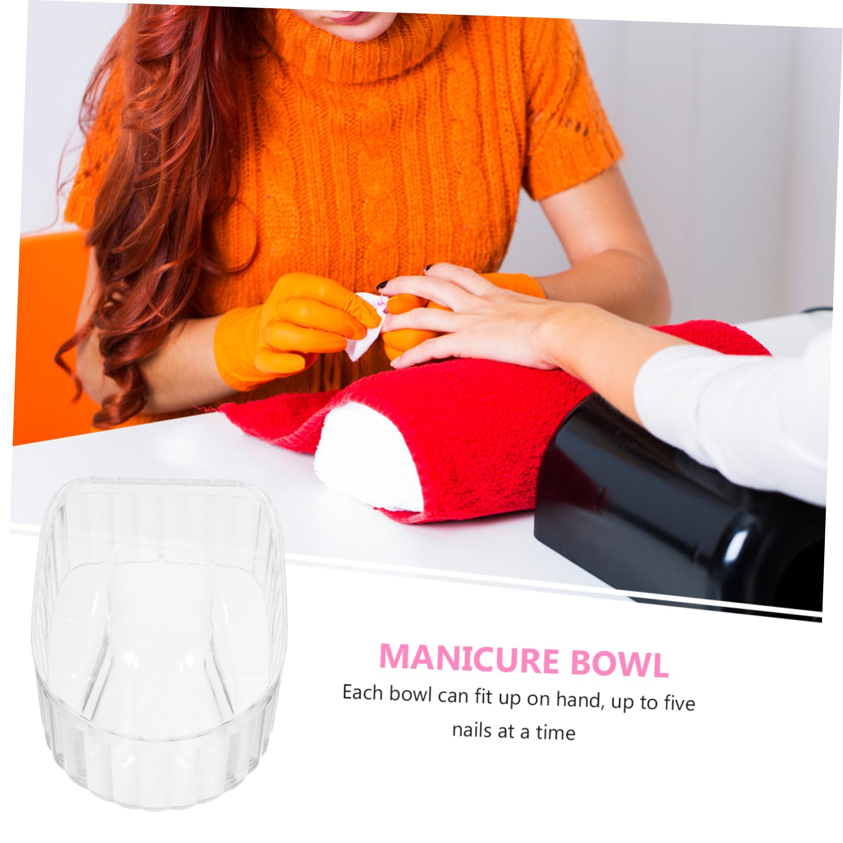 HONMEET Manicure Bowl Hand Soaking Bowl Ideal for Professional or Home Manicure