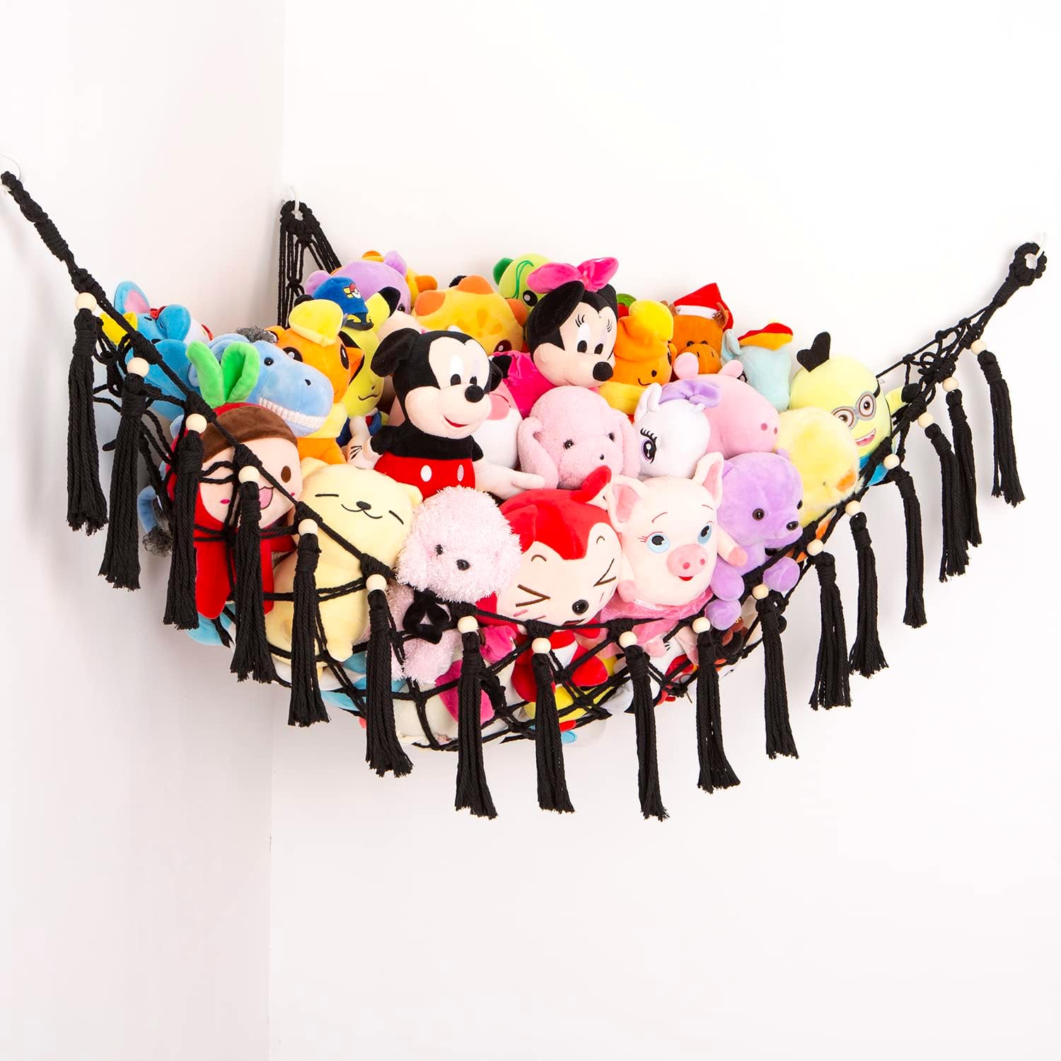 YKBU Stuffed Animal Toy Hammock Hanging Macrame Toy